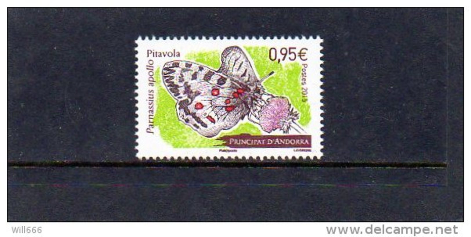 2015 ANDORRA - Butterflies - Papillons