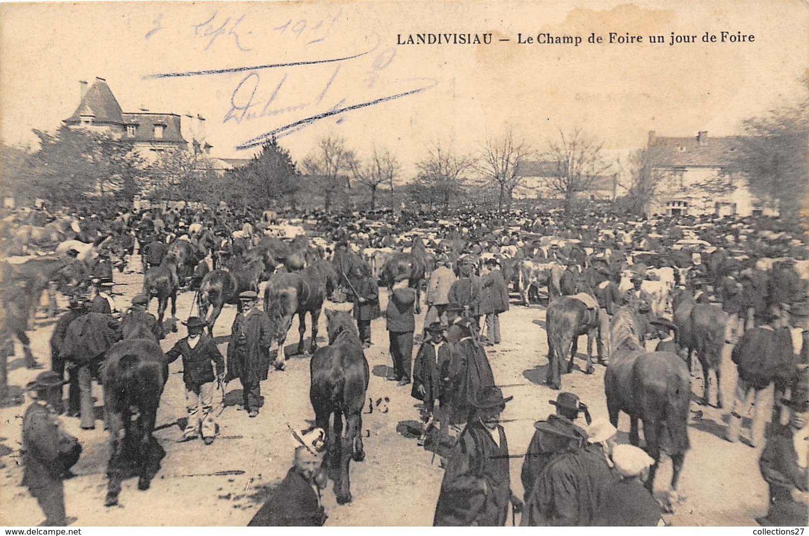 29-LANDIVISIAU- LE CHAMP DE FOIRE UN JOUR DE FOIRE - Landivisiau