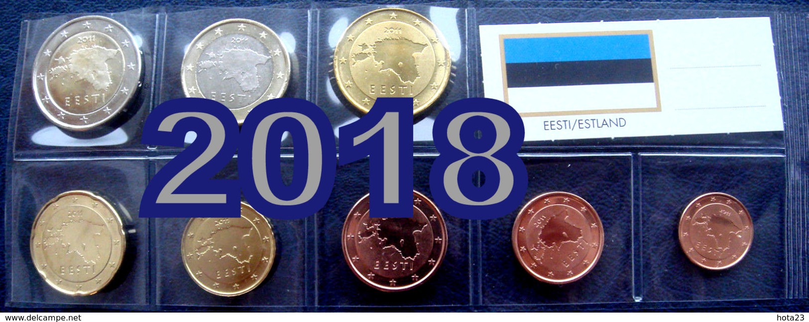 2018 ESTLAND , ESTONIA Münzen 1 Cent - 2 Euro 3,88 Eiro 2018 COINS UNZ / UNC - Estonie