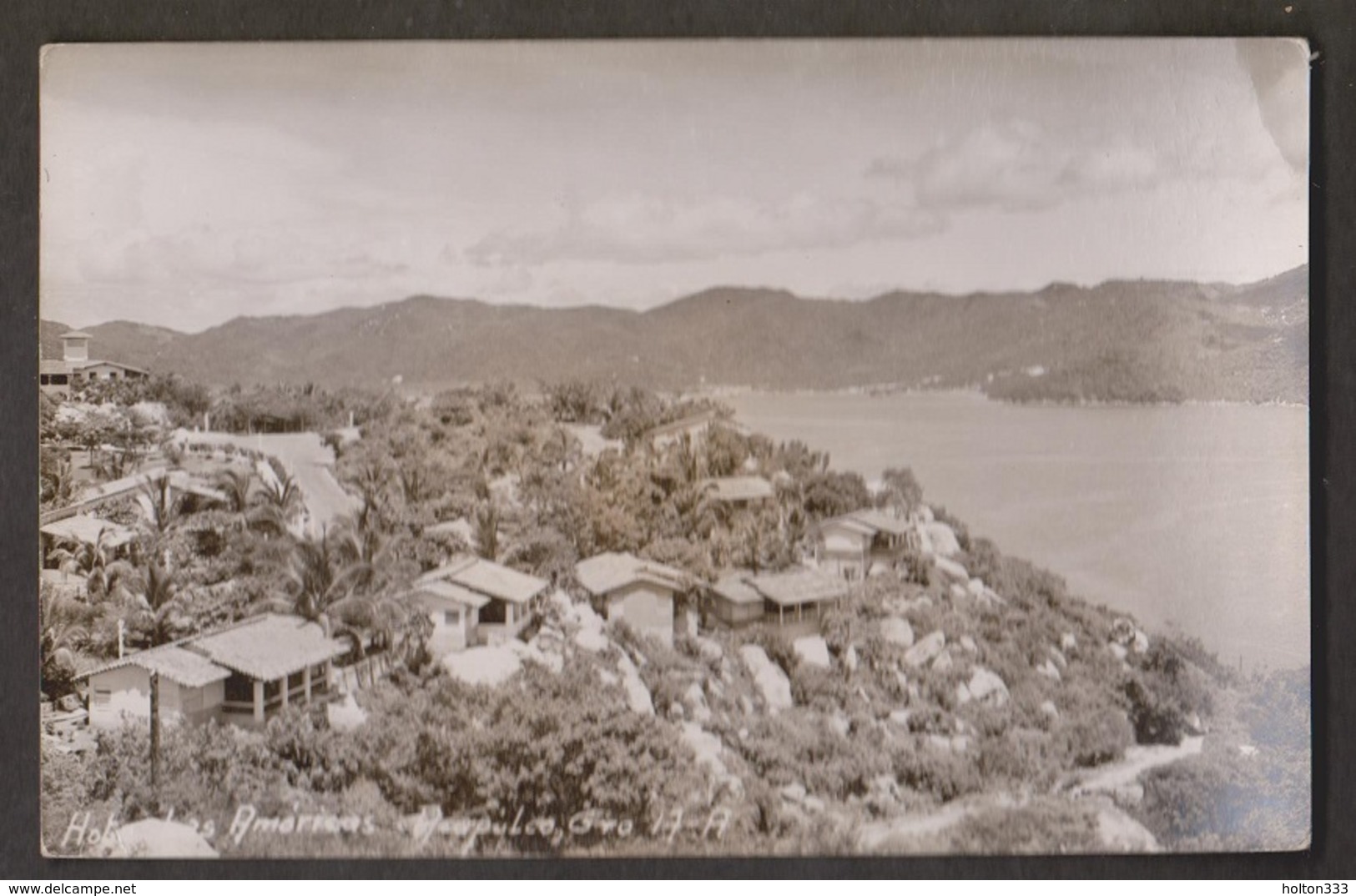 View Of Vacation Homes, Acapulco, Mexico - Real Photo - Unused 1950s - Mexique