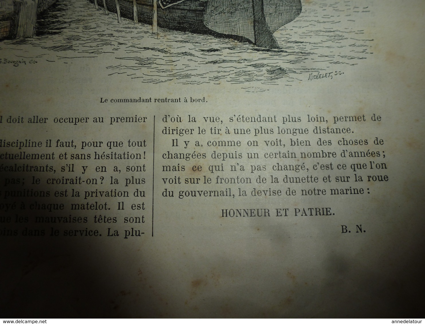 1890 Le Petit Français illustré:A bord de LA BRETAGNE (dessins de G. Bourgain); Le cheval; La marchande de sardines; etc