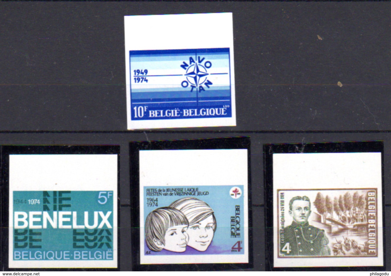 1974  Belgique, OTAN, Jeunesse, BENELUX, Léon Trésignies, Entre 1712 Et 1726** N D (tirage 1000 Ex), - Other & Unclassified