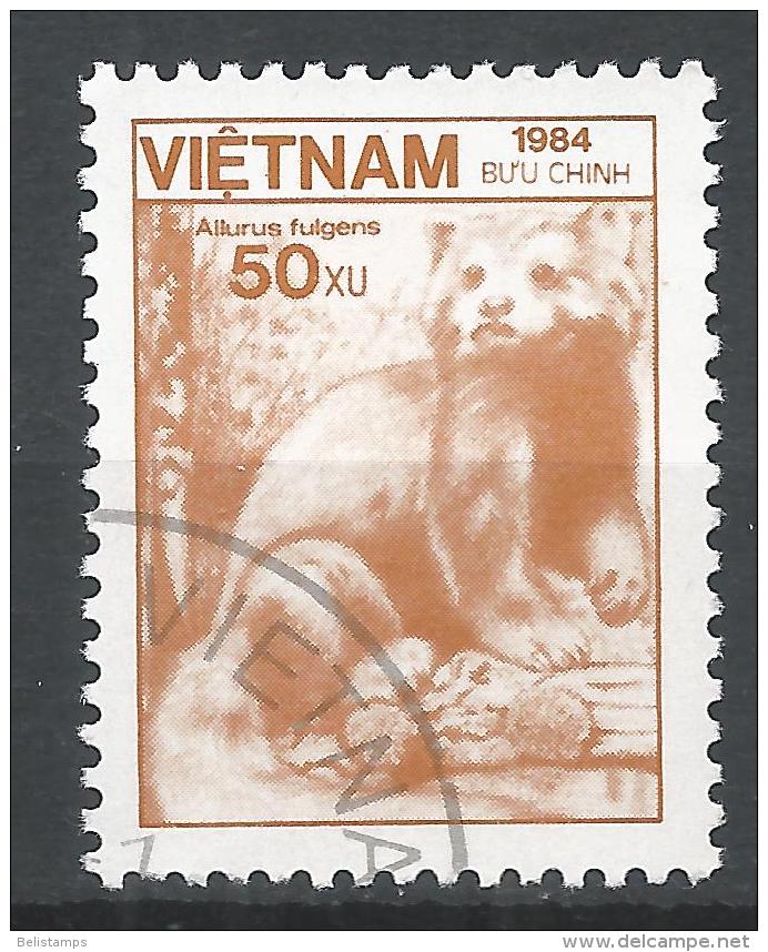 Viet Nam Democratic Republic 1984. Scott #1467 (U) Fauna, Ailurus Fulgens, Red Panda * - Viêt-Nam