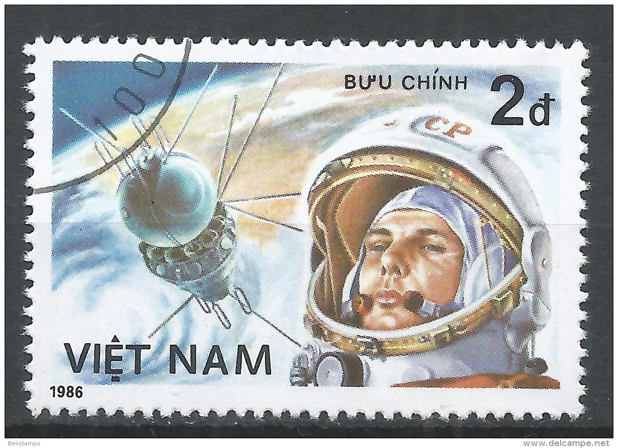 Viet Nam Democratic Republic 1986. Scott #1616 (U) Yuri Gagarin, Cosmonaut * - Viêt-Nam