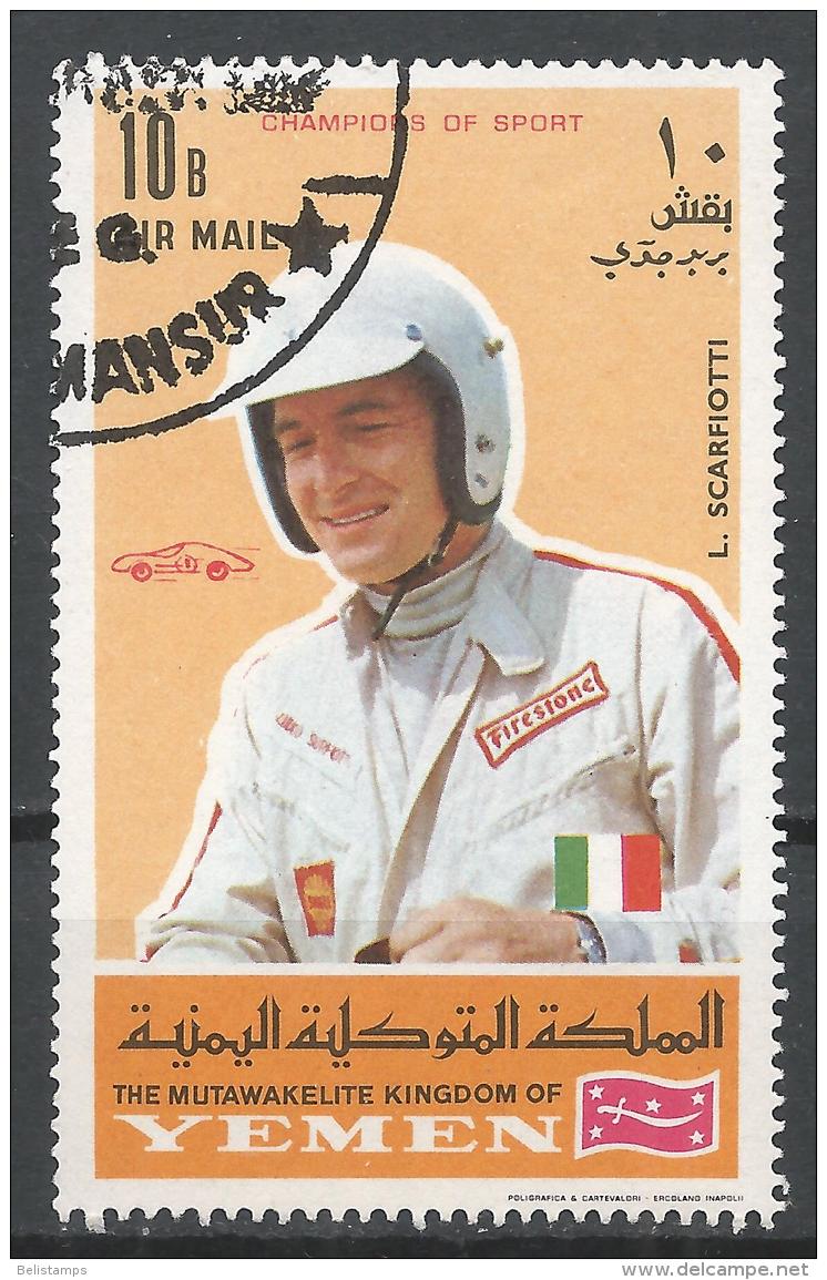 Kingdom Of Yemen. #D (U) L. Scarfiotti, Racing Car Driver - Yémen