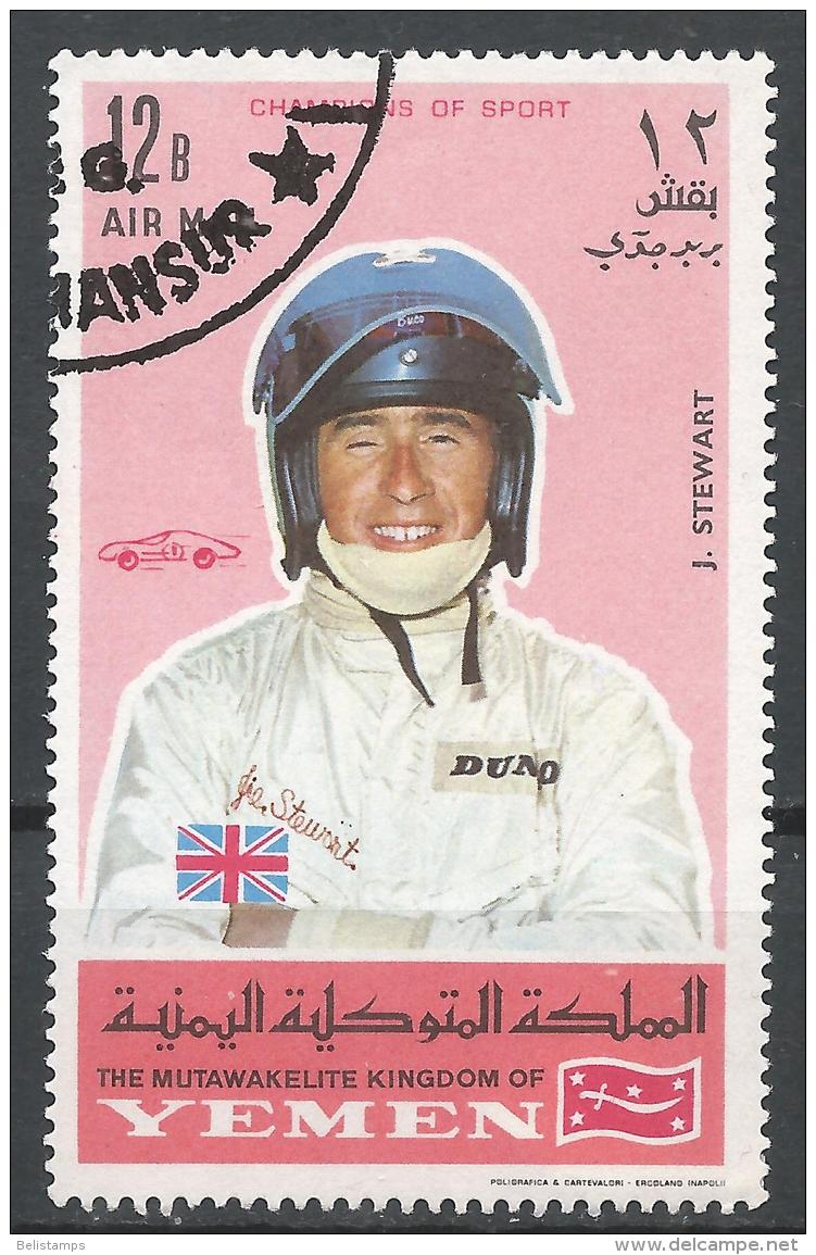 Kingdom Of Yemen. #E (U) J. Stewart, Racing Car Driver - Yémen