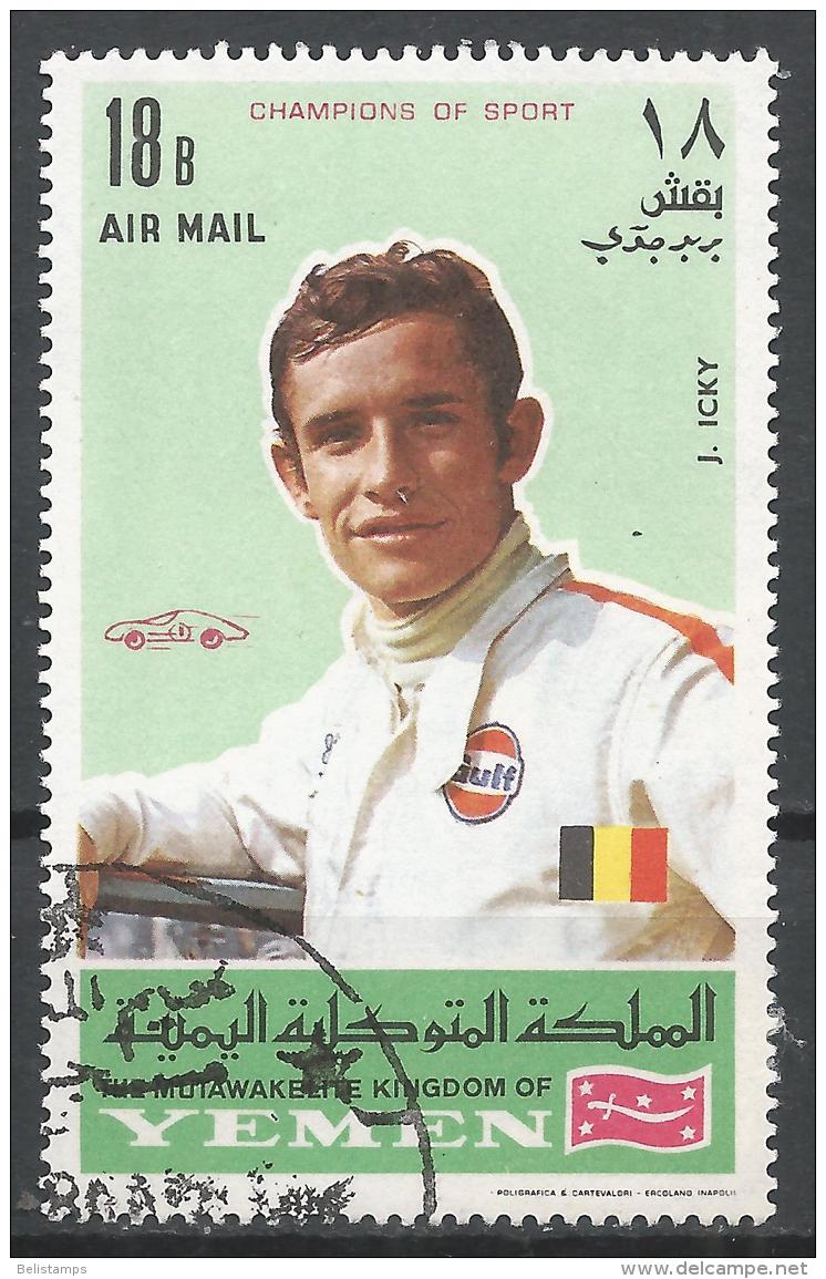 Kingdom Of Yemen. #F (U) J. Icky, Racing Car Driver - Yémen