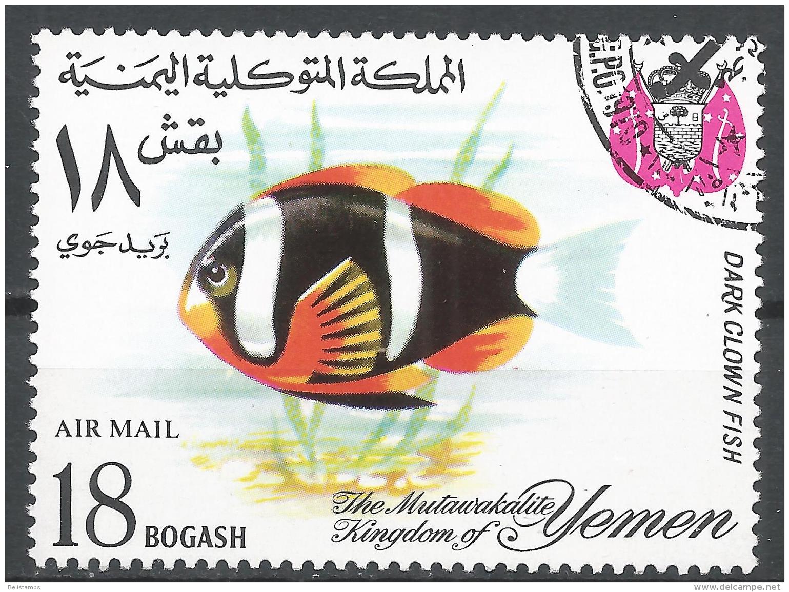 Kingdom Of Yemen 1970. #I (U) Dark Clown Fish - Yemen