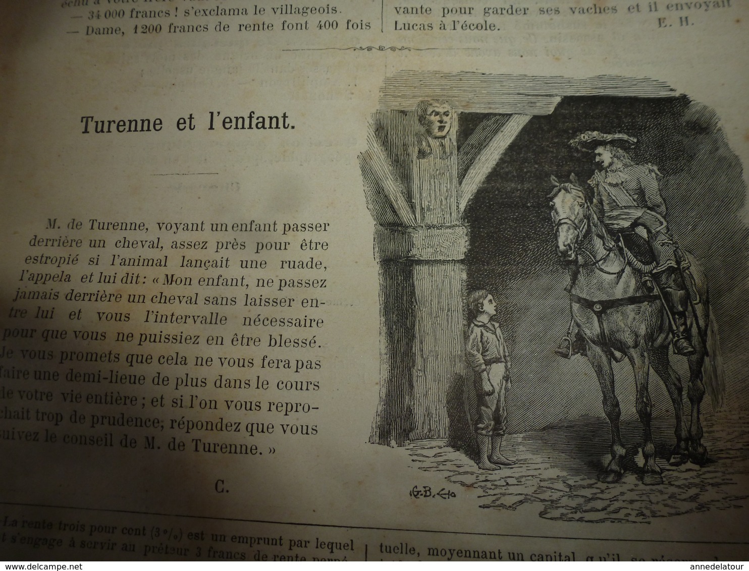 1890 Le Petit Français illustré:Buenos-Ayres;Le père Latapie à Gruchy-en-Valois;Turenne et l'enfant; L'eau à Paris;etc