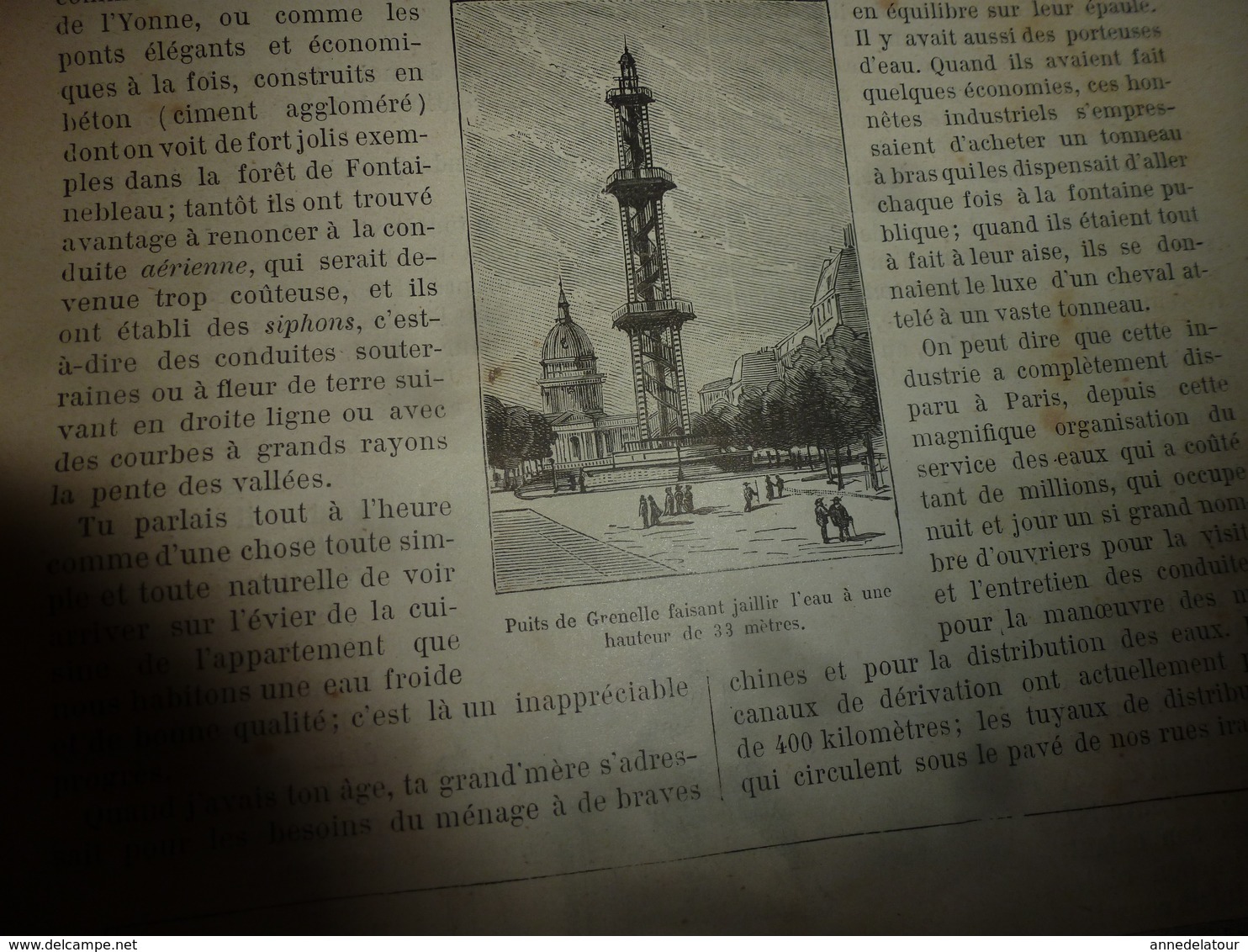 1890 Le Petit Français illustré:Buenos-Ayres;Le père Latapie à Gruchy-en-Valois;Turenne et l'enfant; L'eau à Paris;etc