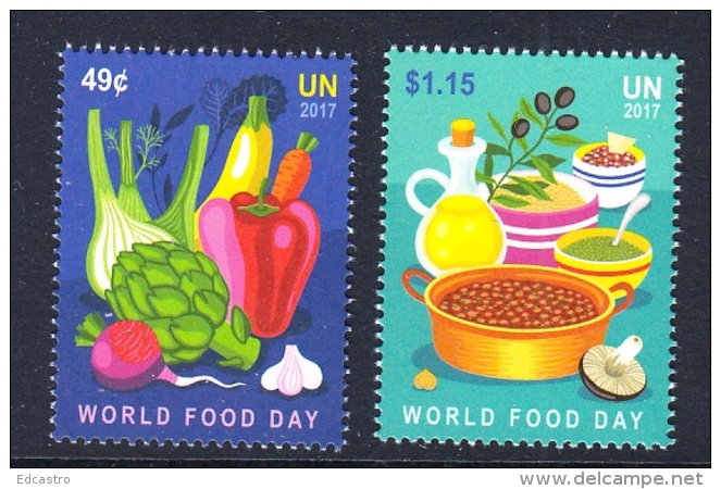 6.- UNITED NATIONS 2017 World Food Day - (New York) - (Set Mint) - Nuevos