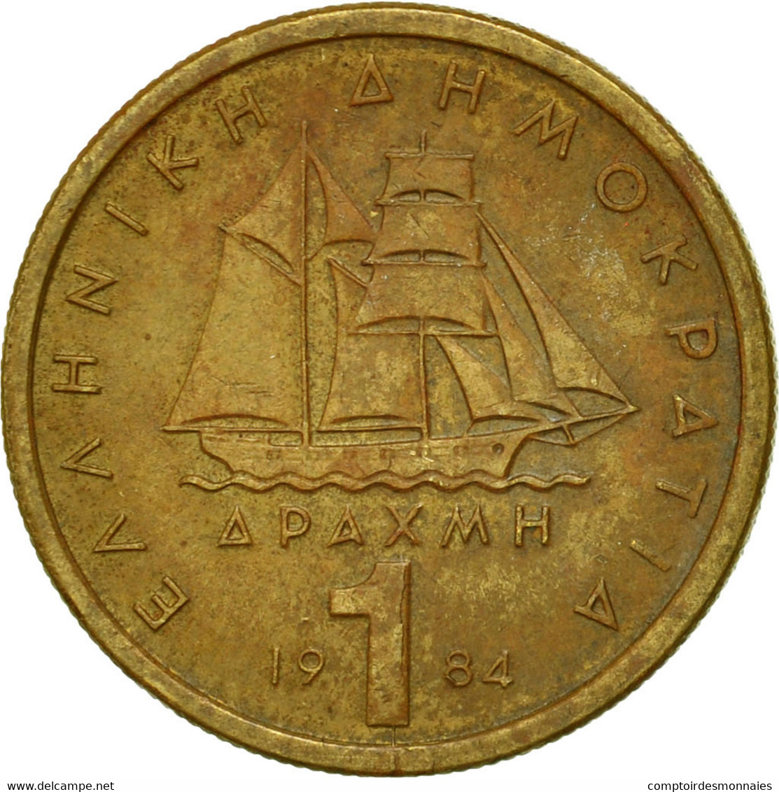 Monnaie, Grèce, Drachma, 1984, TTB, Nickel-brass, KM:116 - Grèce