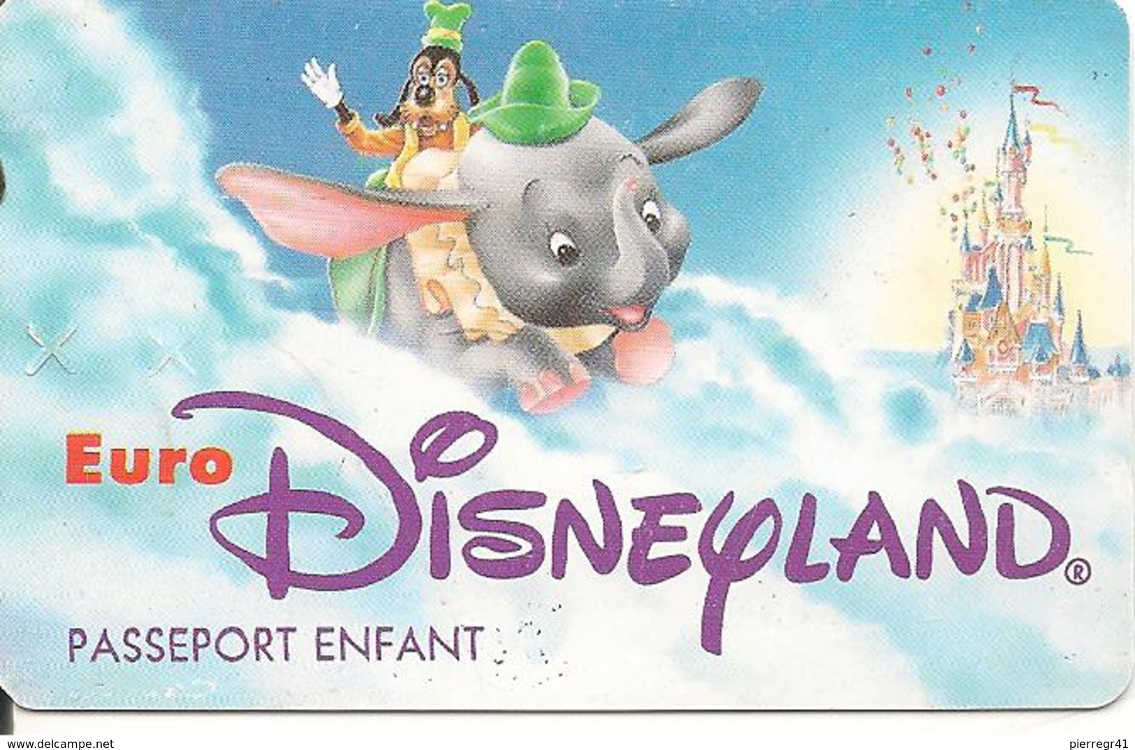 PASS-EURODISNEYLAND-1993-DUMBO-VGS SE 00062-BE - Disney-Pässe