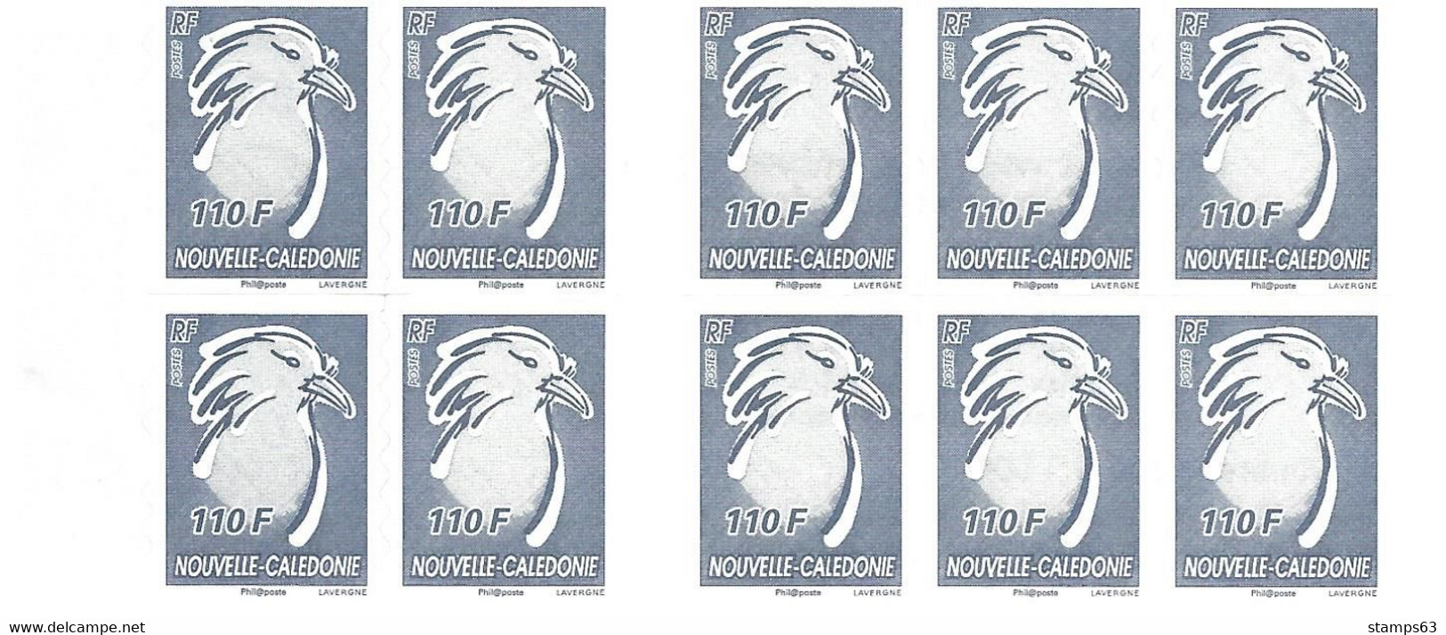 NEW CALEDONIA / NOUV CALEDONIE, 2006, Booklet / Carnet 17 , 10x110f, Cagou Grey - Markenheftchen