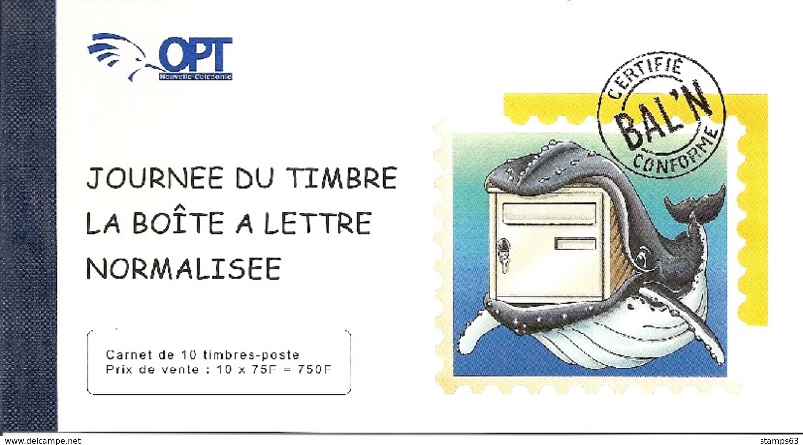 NEW CALEDONIA / NOUV CALEDONIE, 2007, Booklet / Carnet 18 , Stamp Day: Letter-boxes - Carnets