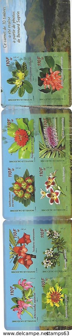 NEW CALEDONIA / NOUV CALEDONIE, 2015, Booklet / Carnet 28, Flowers Of New Caledonia - Markenheftchen