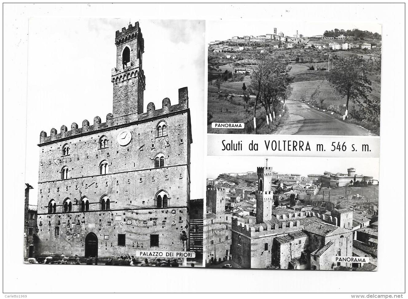 SALUTI DA VOLTERRA - VEDUTE - VIAGGIATA FG - Pisa