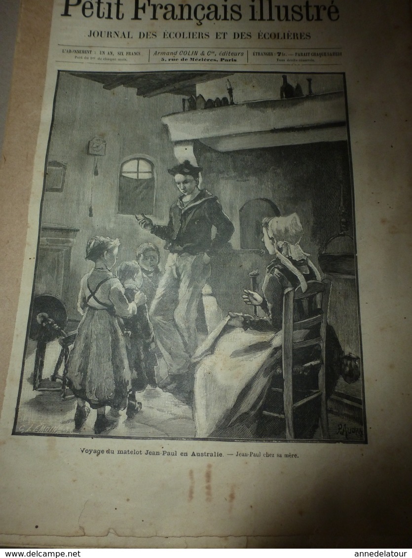 1890 Le Petit Français Illustré:Travaux(eau Potable à Paris);Probité D'Eugène Achalme à Paris;Chien British Héroïque;etc - 1850 - 1899