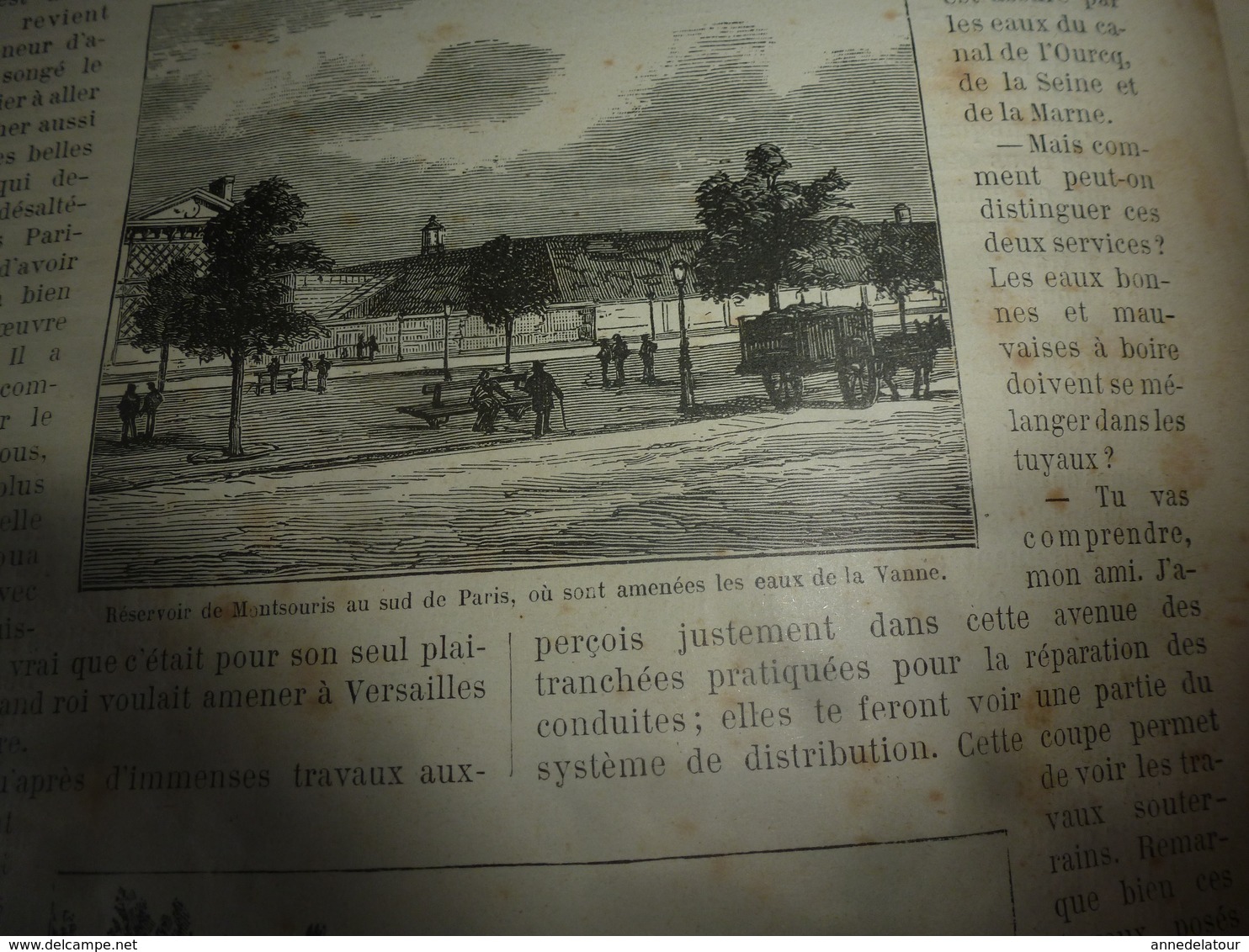 1890 Le Petit Français illustré:Travaux(eau potable à Paris);Probité d'Eugène Achalme à Paris;Chien british héroïque;etc