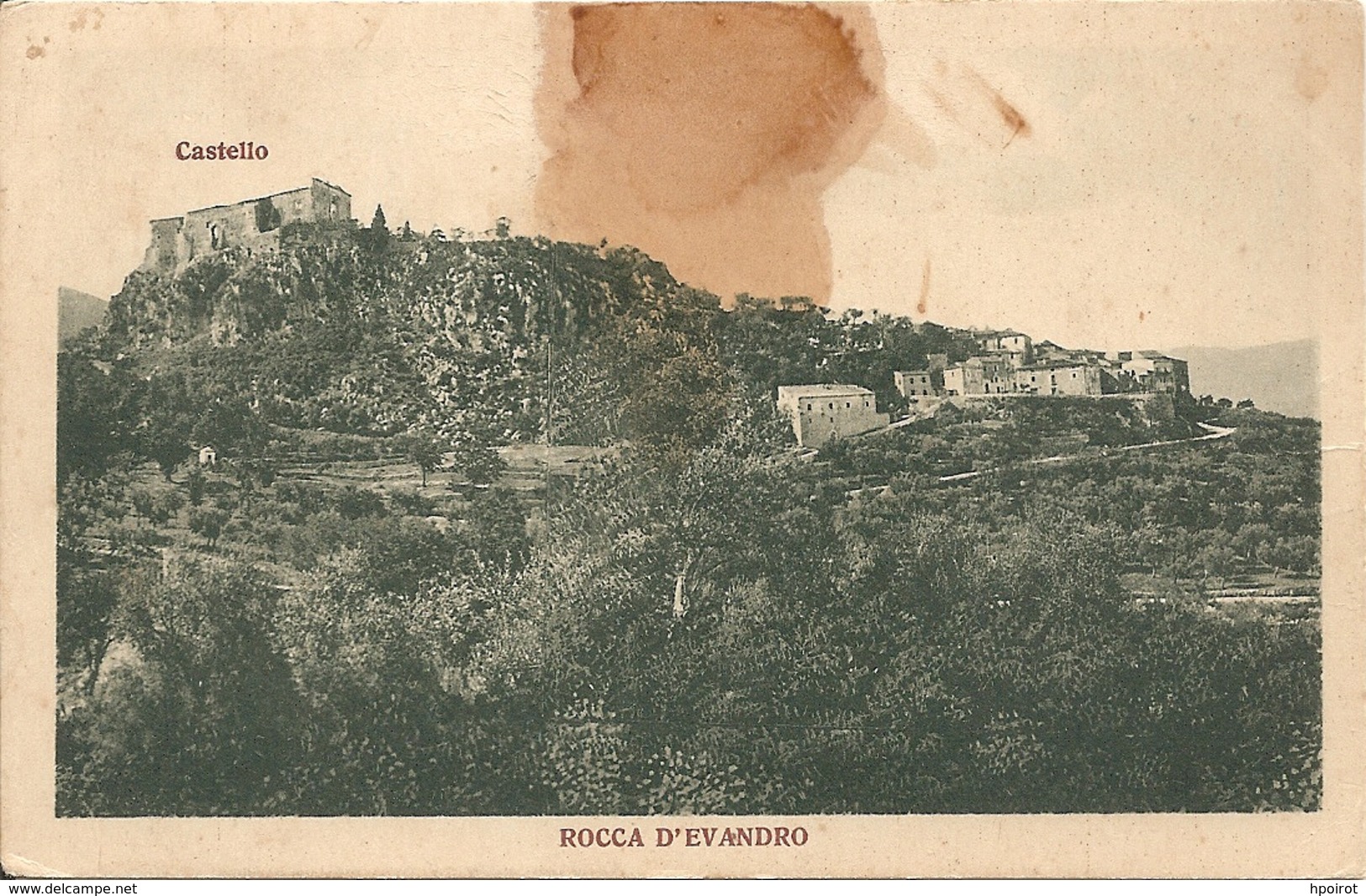 ROCCA D'EVANDRO - PANORAMA  - Formato Piccolo - VIAGGIATA 1934 - (rif. M51) - Caserta