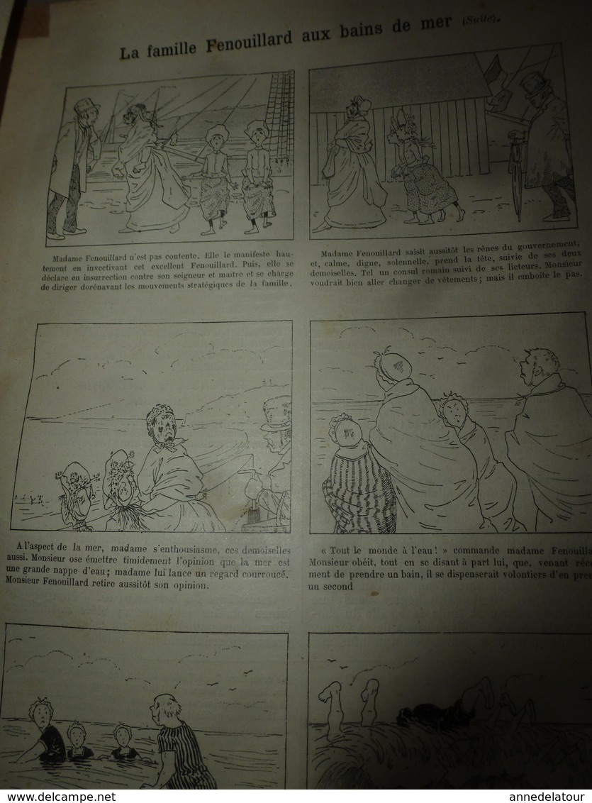 1890 Le Petit Français illustré:Sydney; Le hêtre,bois aux multiples usages ;Le café protège de certaines maladies;etc