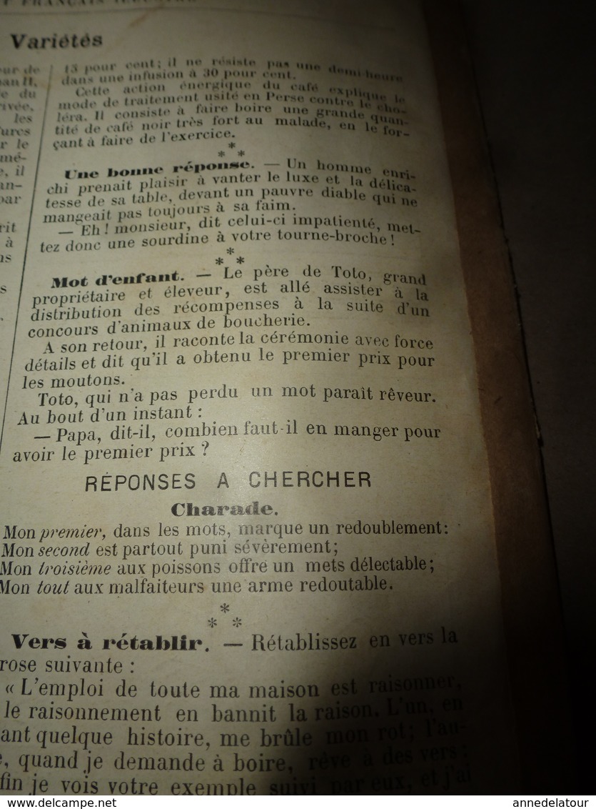 1890 Le Petit Français illustré:Sydney; Le hêtre,bois aux multiples usages ;Le café protège de certaines maladies;etc