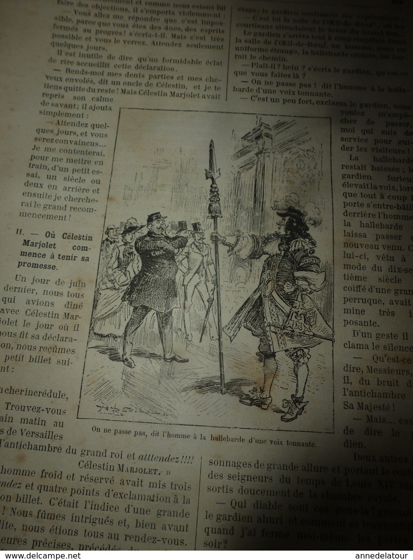 1890 Le Petit Français Illustré:Au Temps Préhistorique;Les Règles Du Jeu Du LAWN-TENNIS Et équipement; L'eau à Paris;etc - 1850 - 1899