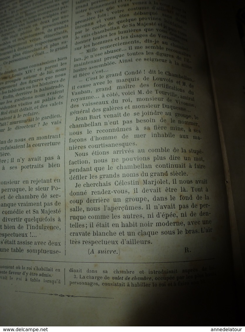 1890 Le Petit Français illustré:Au temps préhistorique;Les règles du jeu du LAWN-TENNIS et équipement; L'eau à Paris;etc