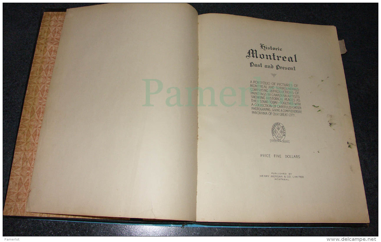 Litho - Portfolio, History Of Montreal Dont Mc Laren, 16 De Paul Caron, Etc. 37 Illustrations En Tout Vers 1920 - Lithographies