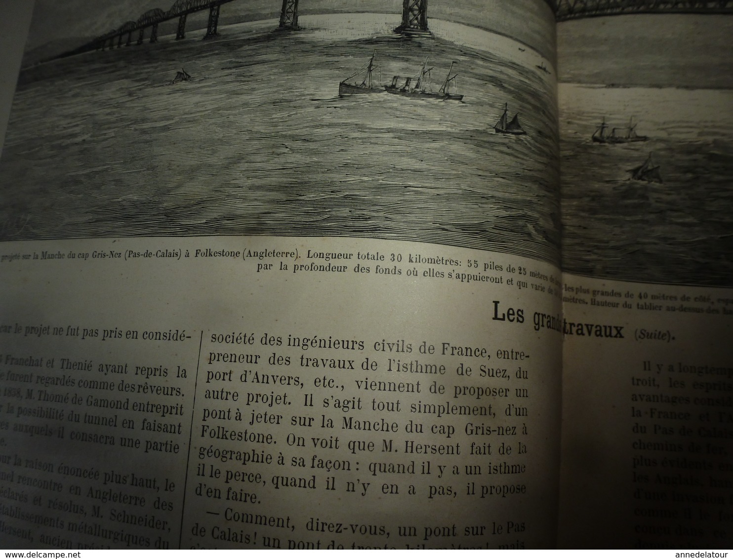 1890 Le Petit Français illustré:  L'écolier chinois; Le projet gigantesque du PONT sur la MANCHE ; Montée du RIGHI; etc