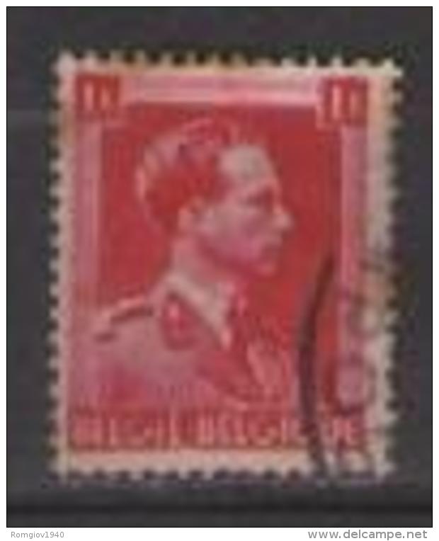 BELGIO 1940-41 EFFIGE DI RE LEOPOLDO UNIF. 528 USATO VF - Usati