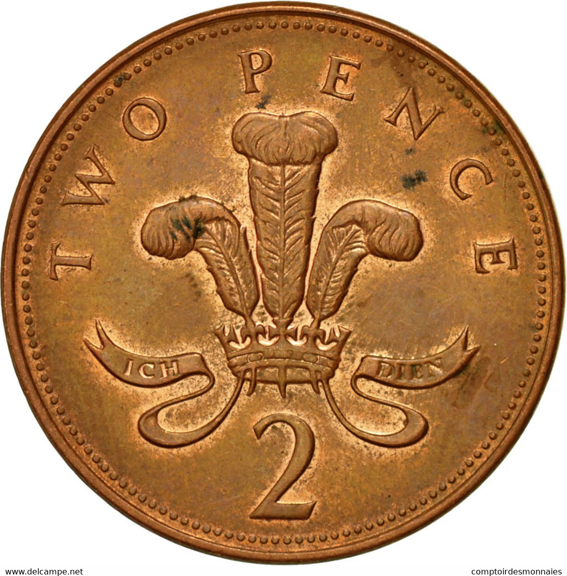Monnaie, Grande-Bretagne, Elizabeth II, 2 Pence, 1996, TTB, Copper Plated Steel - 2 Pence & 2 New Pence