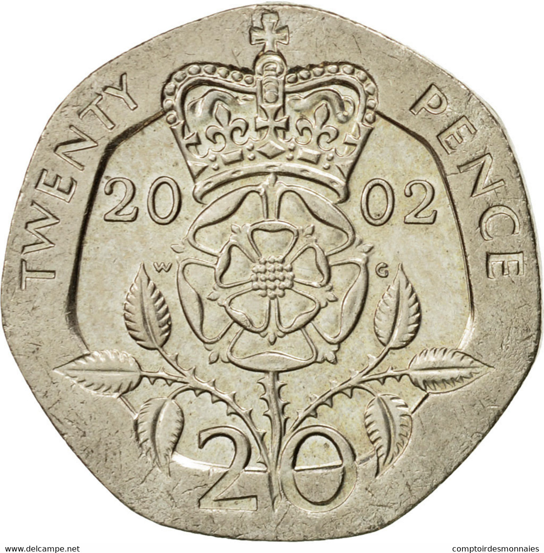 Monnaie, Grande-Bretagne, Elizabeth II, 20 Pence, 2002, SUP, Copper-nickel - 20 Pence