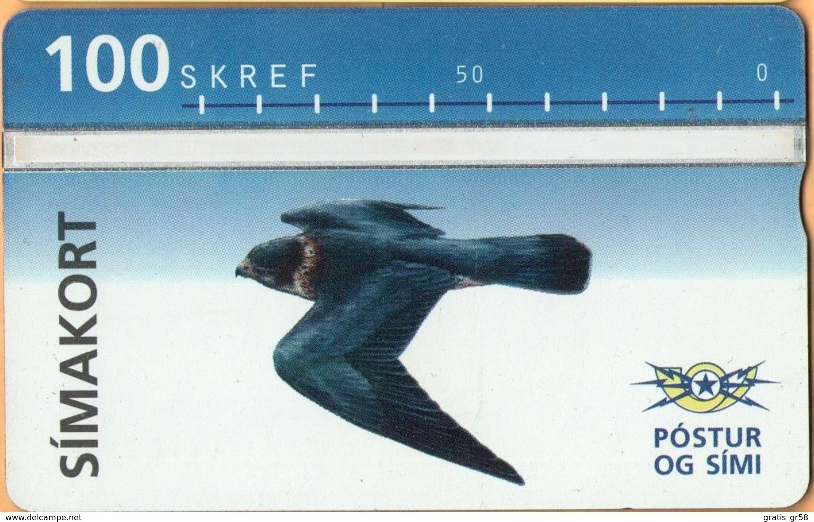 Iceland - ICE-D-10, L&G Siminn, Bird 1, 100 U, 15,000ex, 1994, Mint As Scan - Islanda