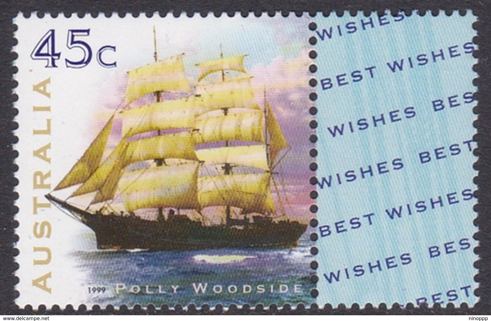 Australia ASC 1722a 1999 Sailing Ships, Polly Woodside, Mint Never Hinged - Mint Stamps