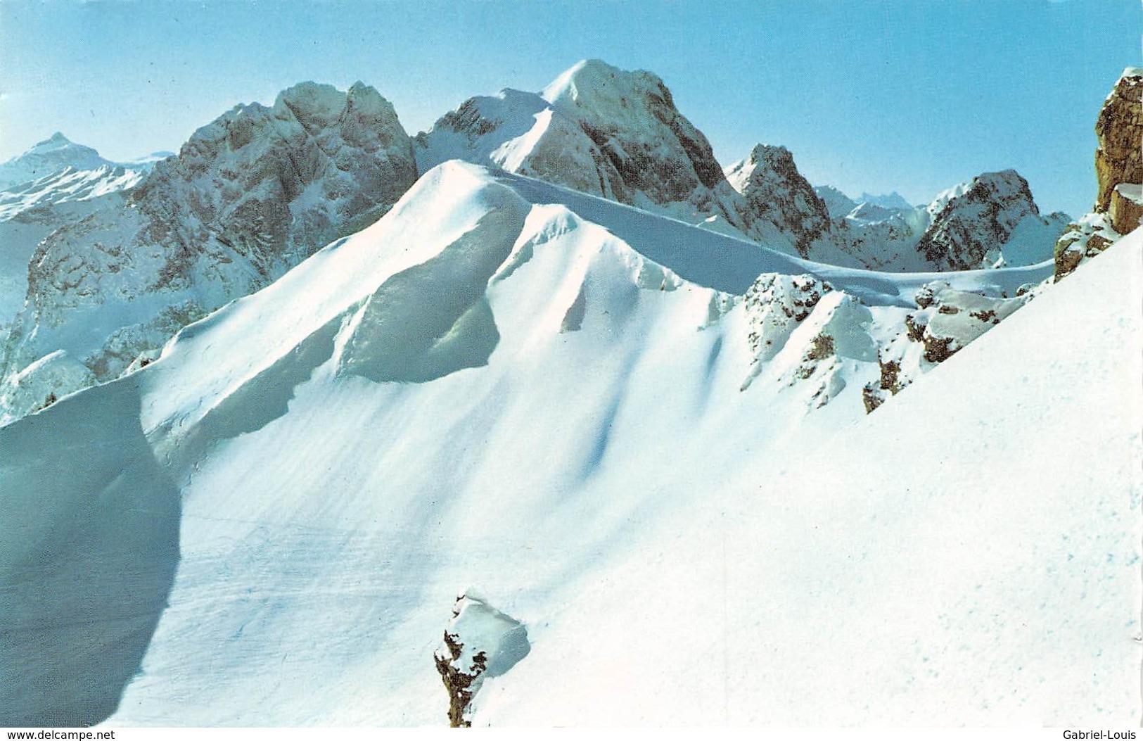 La Videmanette Rougemont - Oldenhorn, Gummfluh Et Dents Du Midi ( Couleur Petit Format 14 X 9 Cm ) - Non Circulé - Rougemont