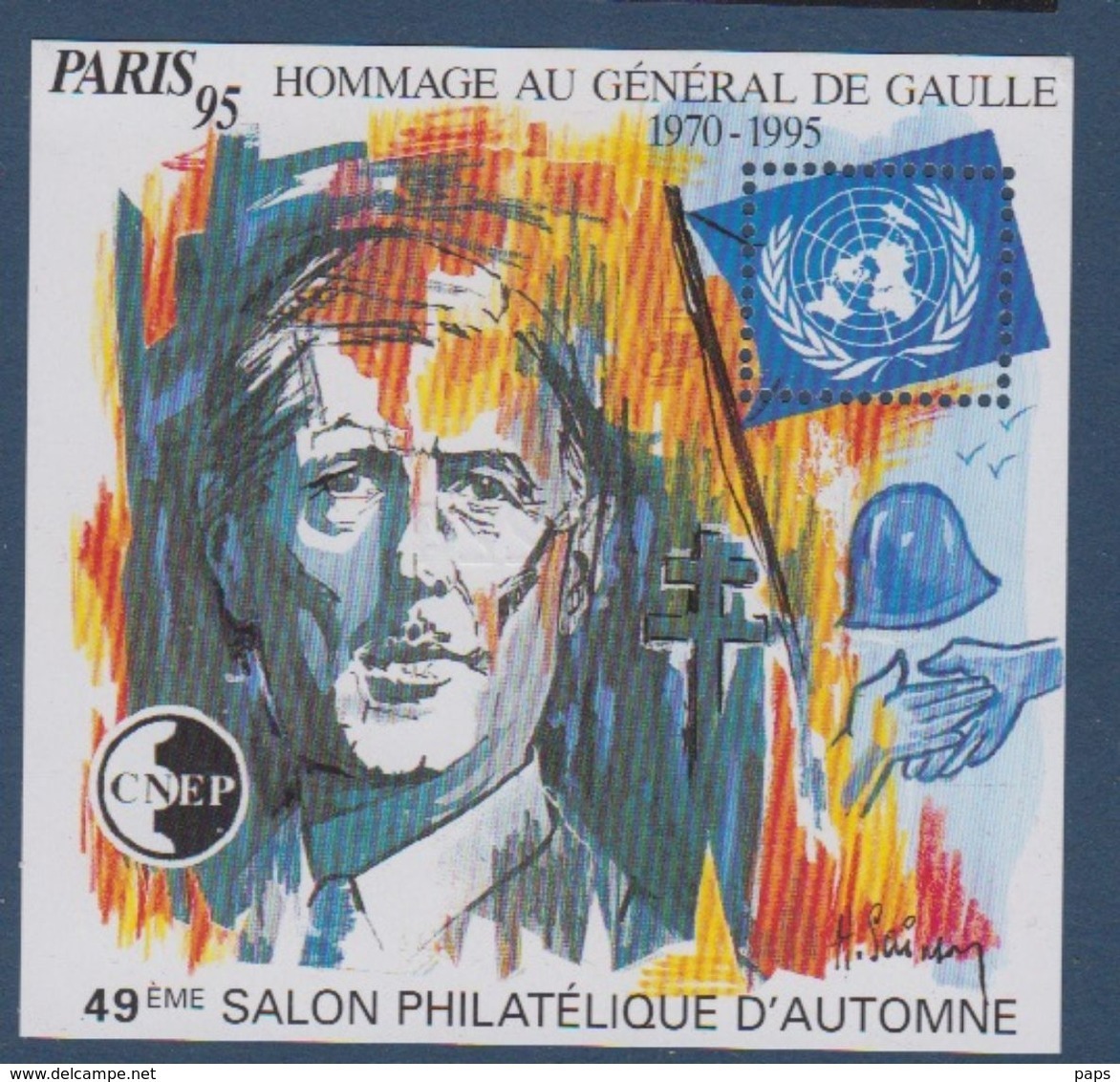 CNEP-1995-N°21** GENERAL DE GAULLE.Salon Philathélique De PARIS. - CNEP