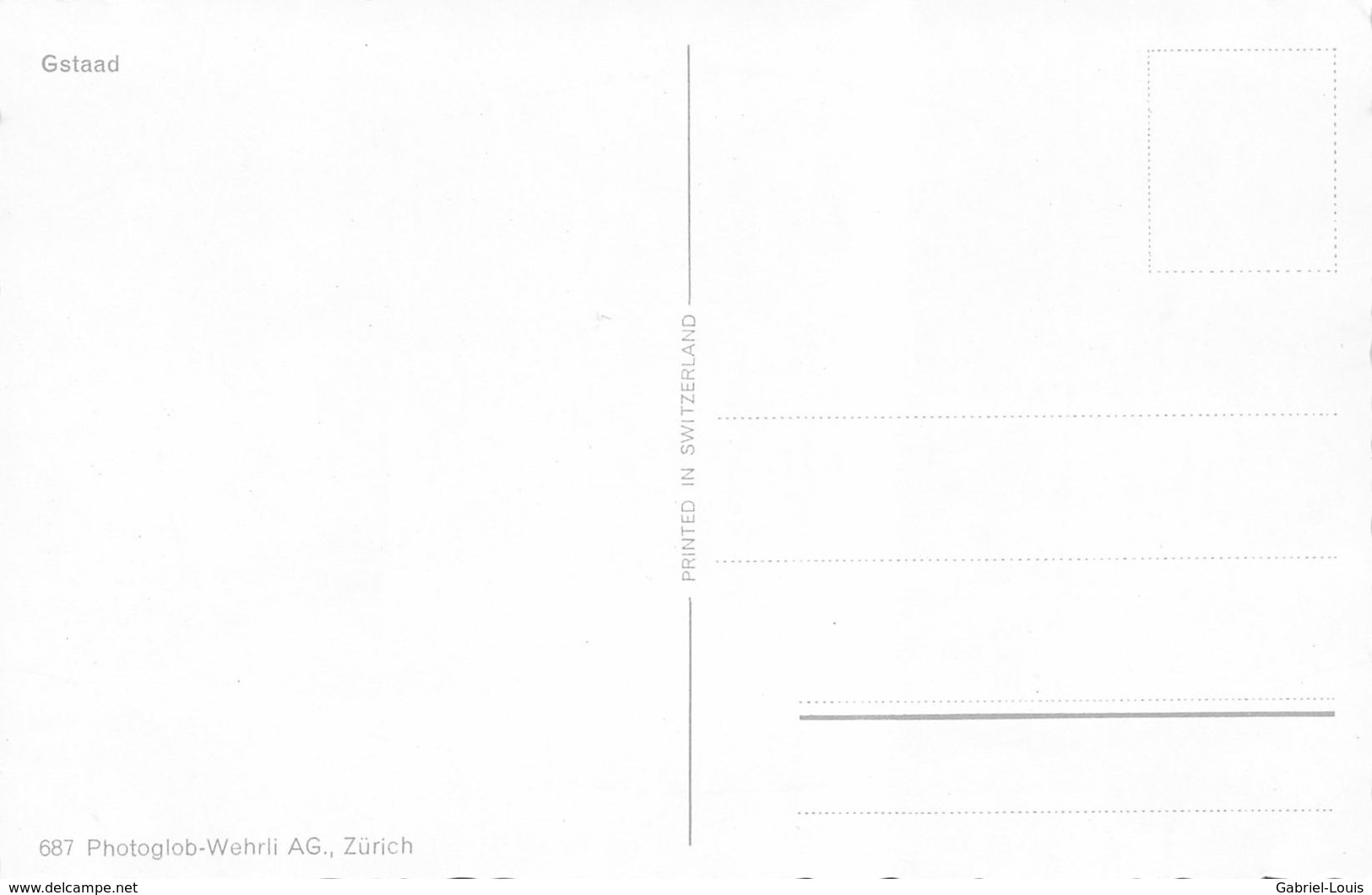 Gstaad ( Couleur Petit Format 14 X 9 Cm ) - Non Circulé - Gstaad