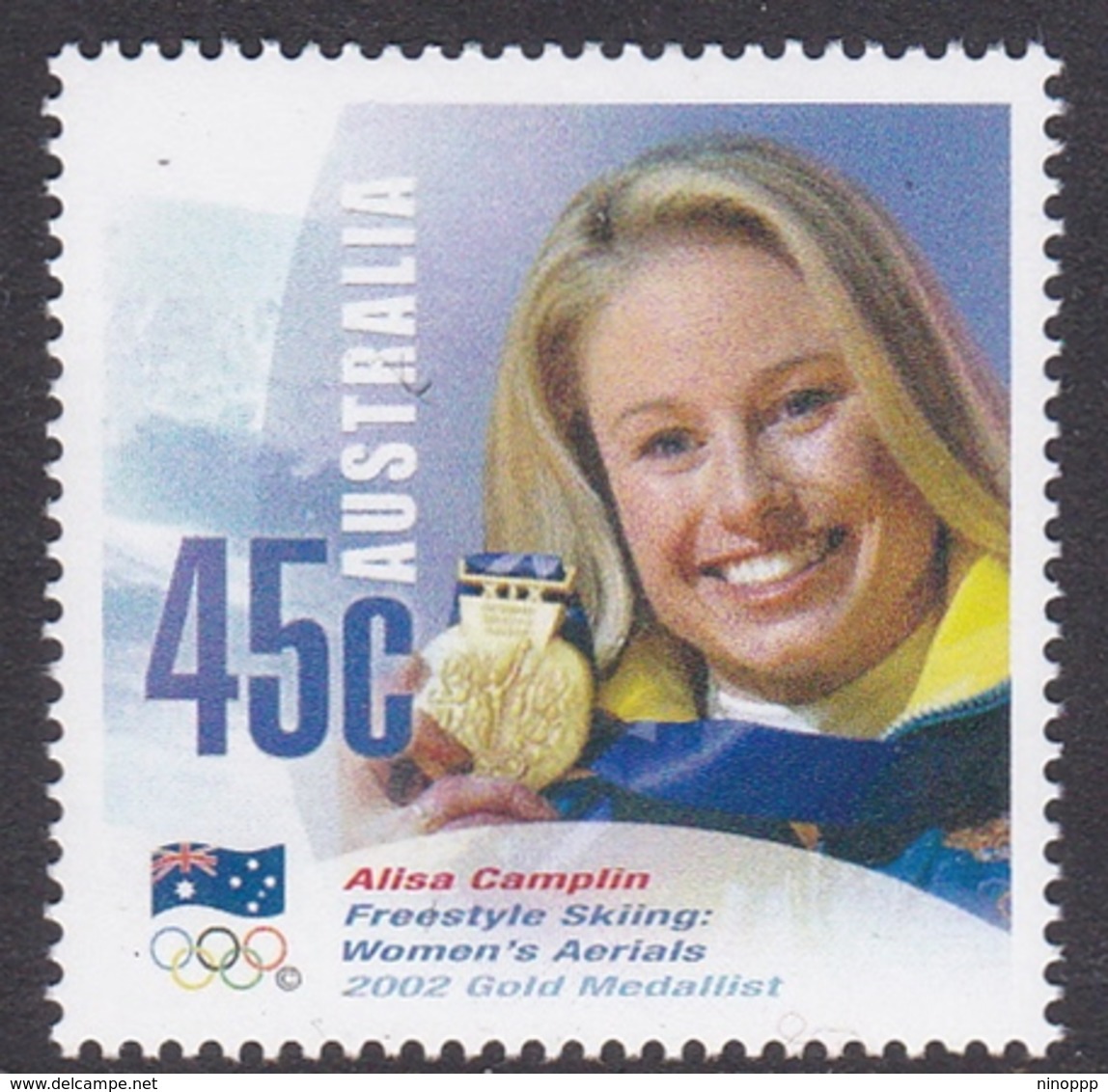 Australia ASC 1961 2002 Winter Olympics Gold Medallists, Alisa Camplin, Mint Never Hinged - Mint Stamps