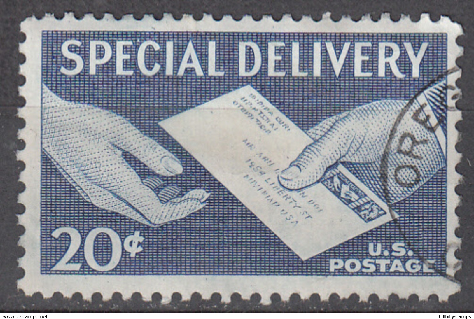 UNITED STATES     SCOTT NO.  E20   USED     YEAR  1954 - Deliveries