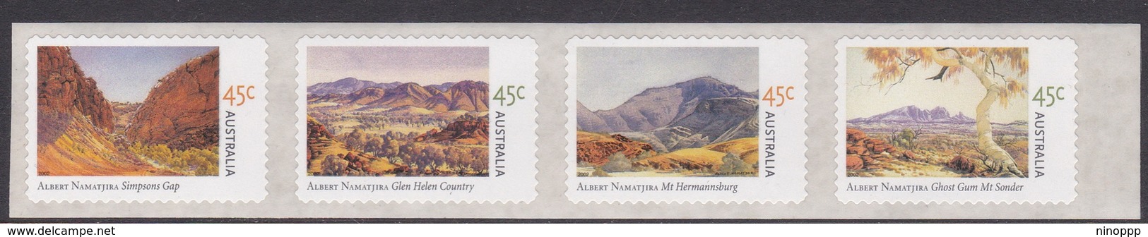 Australia ASC 1982a-1985a 2002 Birth Centenary Of Albert Namatjira, Peel And Stick, Mint Never Hinged - Mint Stamps