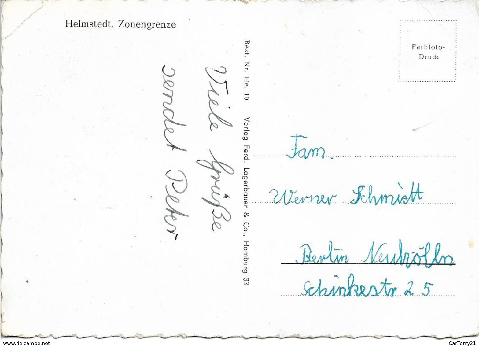 CPSM. HELMSTEDT. POSTE FRONTIERE. VOITURES ANCIENNES. - Helmstedt