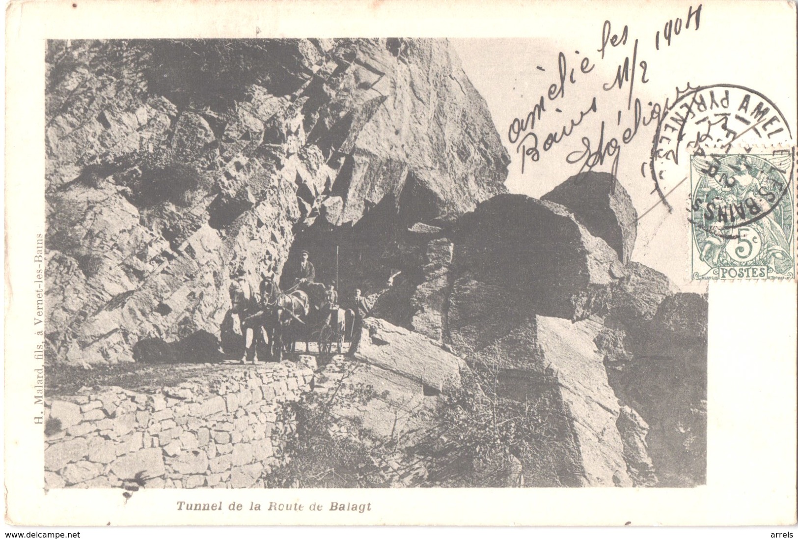 FR66 LE CANIGOU - Malart - Précurseur - Tunnel De La Route De Balagt - Attelage - Animée - Belle - Other & Unclassified