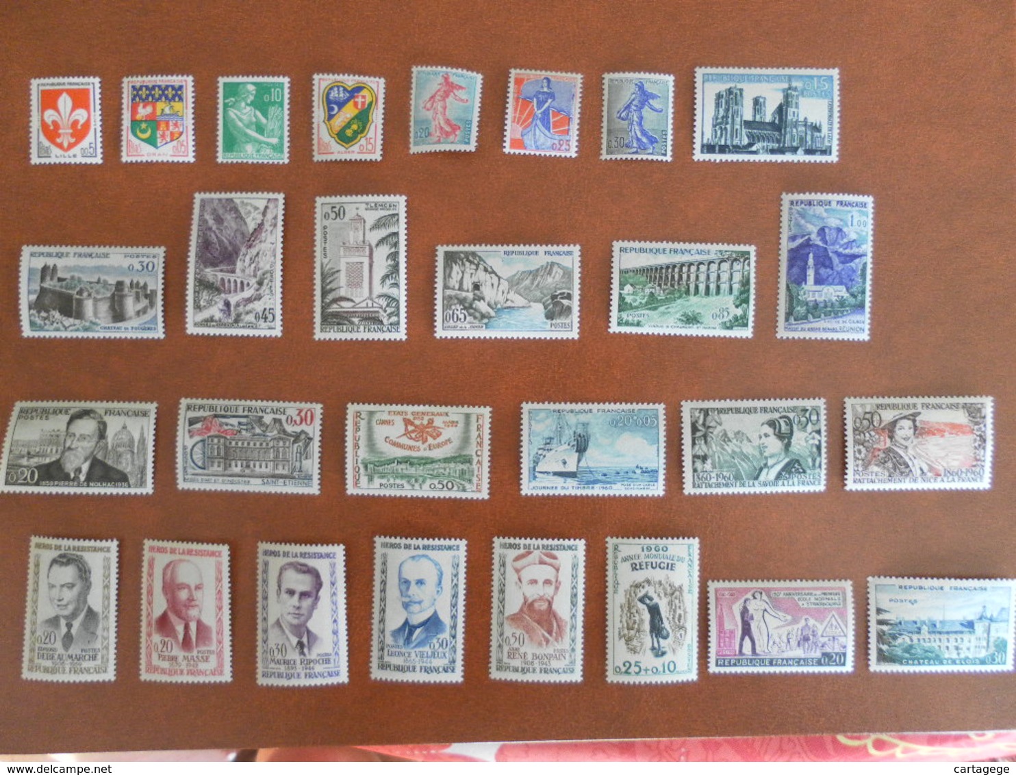 FRANCE YT 1230/1280 ANNEE COMPLETE 1960** - 1960-1969