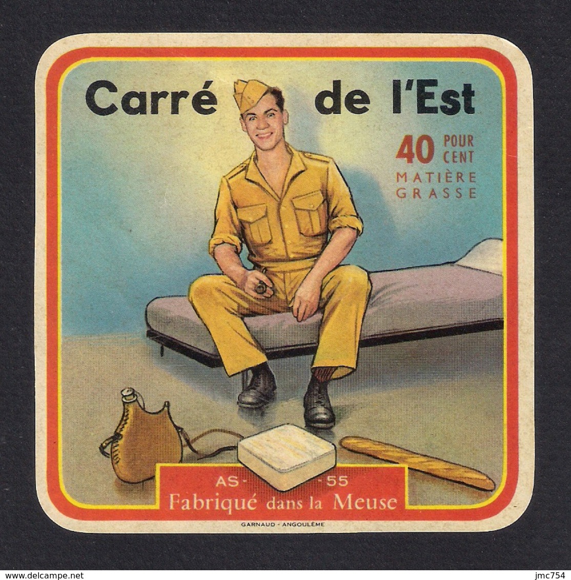 Etiquettes De Fromage.  Carré De L'Est.  Meuse. (AS.55).  Neuve - Cheese