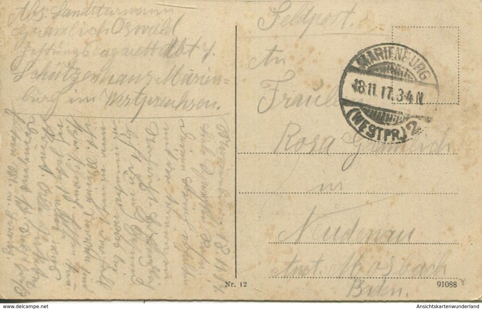 004761  Marienburg - Herrenstube Im Konvents-Remter  1917 - Westpreussen