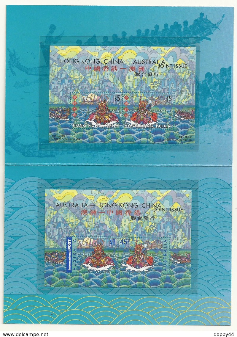 AUSTRALIE  EMISSION COMMUNE  AUSTRALIE  HONG KONG  THEME DRAGONS - Mint Stamps