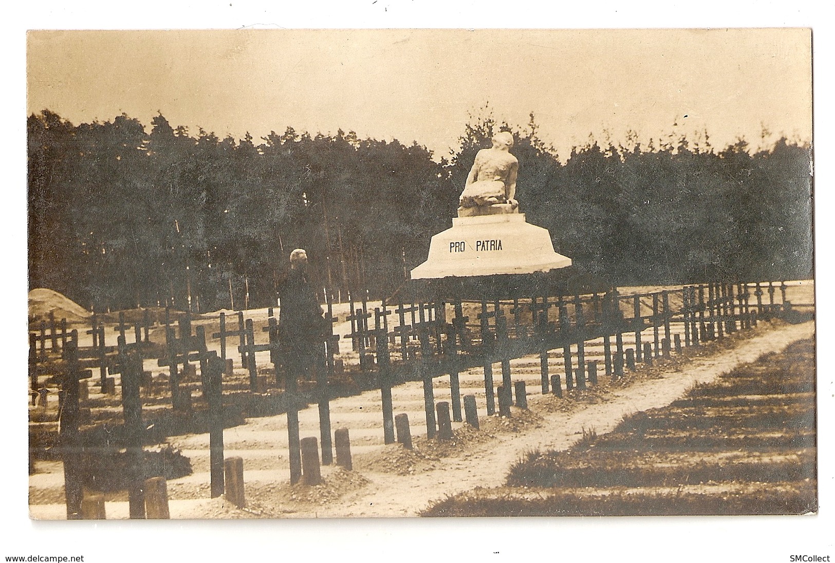 Grafenwöhr. Carte Photo, Cimetière. Monument Pro Patria, Aux Prisonniers De Guerre Français Et Russes (A2p79) - Grafenwoehr