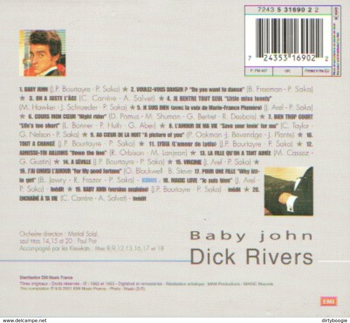 Dick RIVERS - Baby John - CD - Rock