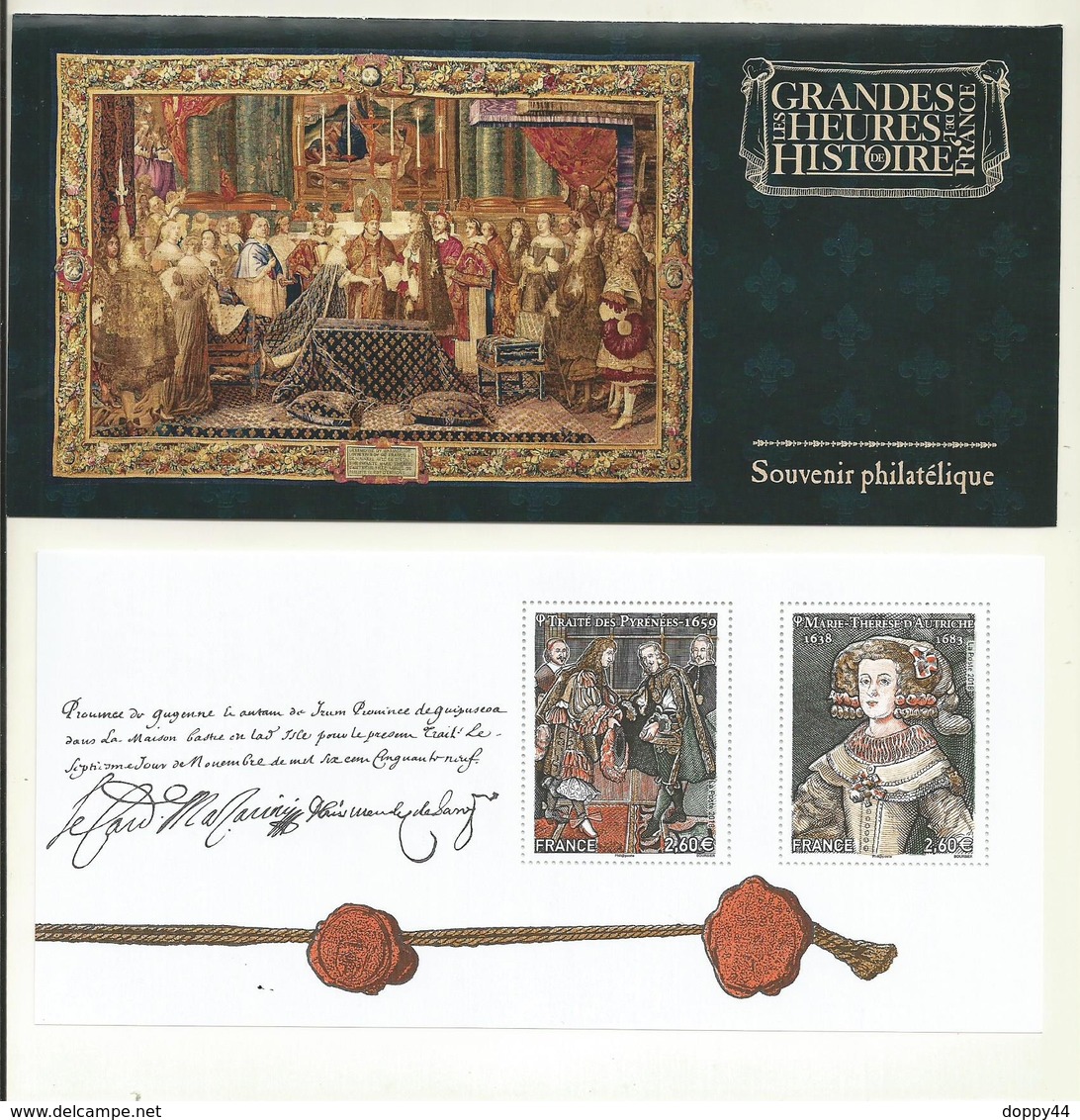 BLOC SOUVENIR  N° 142   LES GRANDES HEURES  DE L'HISTOIRE  DE FRANCE 2018  COTE 20 EUROS - Souvenir Blocks